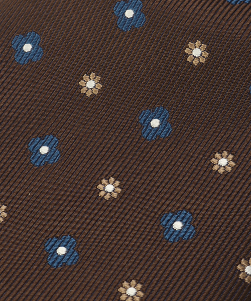 EDIFICE(エディフィス)の「AX フラワーコモンタイ(ネクタイ・メンズ・ネイビー/ブラウン・FREE)」の7枚目の写真