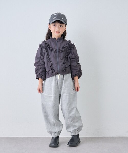 CIAOPANIC TYPY（チャオパニックティピー）の「【KIDS】フリルギャザーマンパ（マウンテンパーカー・キッズ・サックスブルー/チャコールグレー・SMALL/MEDIUM/LARGE/X-LARGE/XX-LARGE）」の20枚目の写真