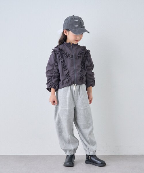 CIAOPANIC TYPY（チャオパニックティピー）の「【KIDS】フリルギャザーマンパ（マウンテンパーカー・キッズ・サックスブルー/チャコールグレー・SMALL/MEDIUM/LARGE/X-LARGE/XX-LARGE）」の21枚目の写真