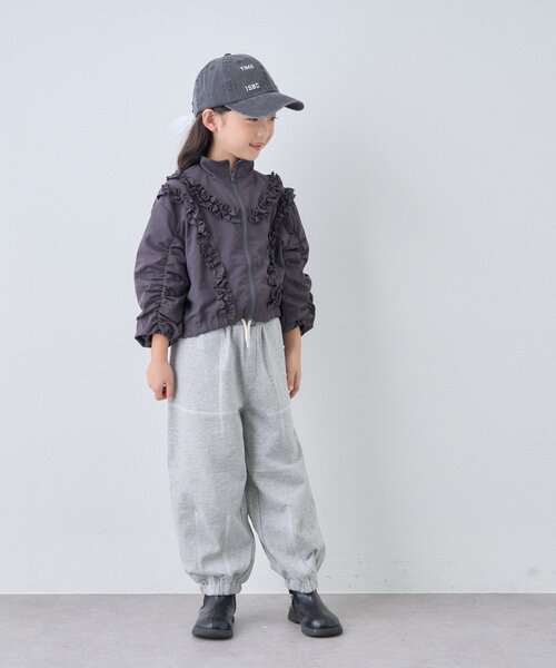 CIAOPANIC TYPY（チャオパニックティピー）の「【KIDS】フリルギャザーマンパ（マウンテンパーカー・キッズ・サックスブルー/チャコールグレー・SMALL/MEDIUM/LARGE/X-LARGE/XX-LARGE）」の22枚目の写真