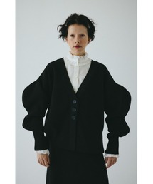 極美品❤️ HeRIN.CYE ラウンドスリーブカーディガン　ブラック 極美品❤️ HeRIN.CYE ラウンドスリーブカーディガン ブラック