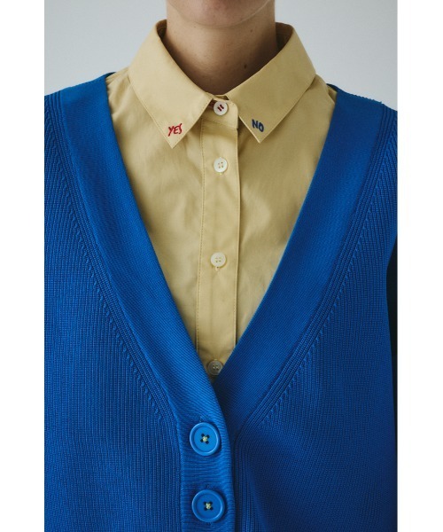 HeRIN.CYE(ヘリンドットサイ)の「Mountain sleeve cardigan マウンテンスリーブカーディガン(カーディガン/ボレロ・レディース・ブラック/ブルー/グレー・FREE)」の22枚目の写真