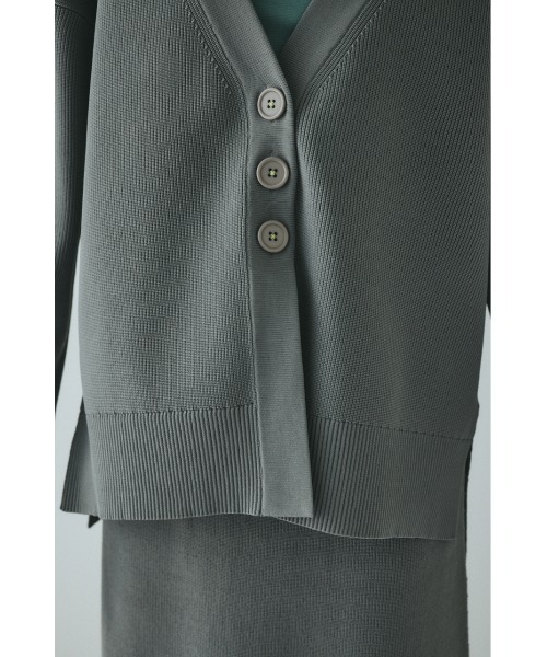 HeRIN.CYE(ヘリンドットサイ)の「Mountain sleeve cardigan マウンテンスリーブカーディガン(カーディガン/ボレロ・レディース・ブラック/ブルー/グレー・FREE)」の10枚目の写真