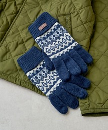 【Barbour】barbour marlow fair isle knitted gloves