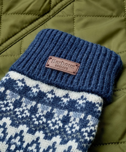 Barbour（バブアー）の「【Barbour】barbour marlow fair isle knitted gloves（手袋・レディース・オリーブ/ネイビー・FREE）」の5枚目の写真
