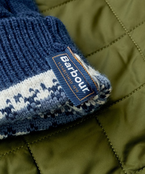 Barbour（バブアー）の「【Barbour】barbour marlow fair isle knitted gloves（手袋・レディース・オリーブ/ネイビー・FREE）」の4枚目の写真