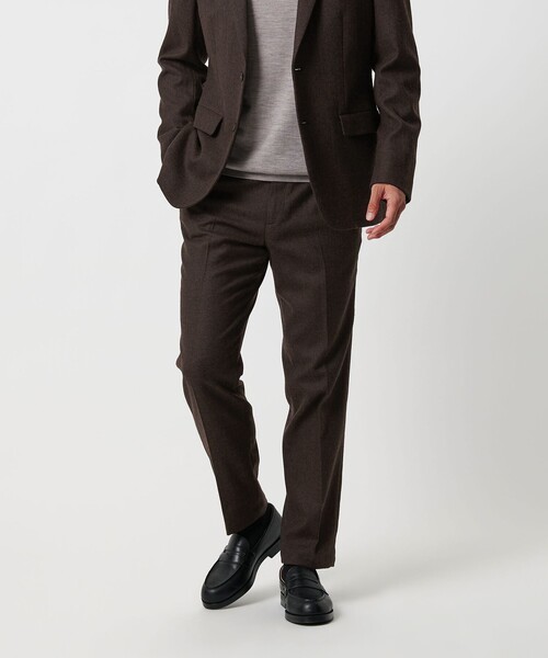 BEAUTY&YOUTH UNITED ARROWS(ビューティーアンドユースユナイテッドアローズ)の「ストレッチ サキソニー ノープリーツ スリム パンツ NO.1 セットアップ対応(スラックス・メンズ・ネイビー/その他1/ダークブラウン/ダークグレー・M/L/XL/S)」の7枚目の写真