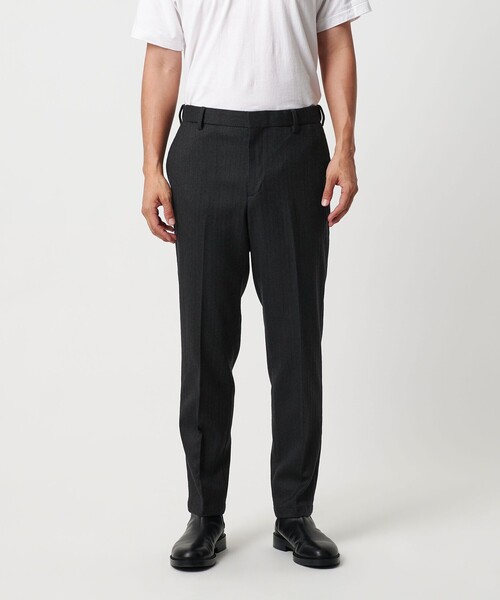 ストレッチ サキソニー ノープリーツ スリム パンツ NO.1 セットアップ