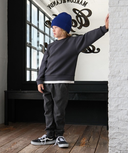 GLOBAL WORK(グローバルワーク)の「ライトクッションレイヤード/581334(スウェット・キッズ・チャコールグレー/グリーン/ライトグレー/ブルー・140cm/130cm/160cm/150cm)」の12枚目の写真