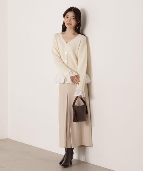 PROPORTION BODY DRESSING(プロポーションボディドレッシング)の「<ウォッシャブル>バルーンペプラムニット / 1215270103(ニット/セーター・レディース・グレー系その他/ホワイト系その他・FREE)」の22枚目の写真
