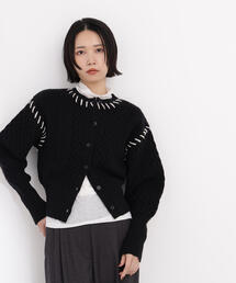 N.（N. Natural Beauty Basic）（エヌエヌナチュラルビューティーベーシック）の「ケーブルステッチカーディガン（カーディガン/ボレロ）」