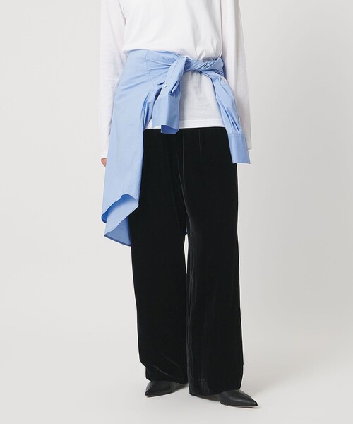 UNITED ARROWS（ユナイテッドアローズ）の「ベルベット イージー パンツ（その他パンツ・レディース・ブラック/ダークブラウン/ネイビー・36/38）」の8枚目の写真