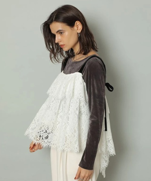 CADUNE（カデュネ）の「イレヘムレースキャミ（シャツ/ブラウス）」 - WEAR