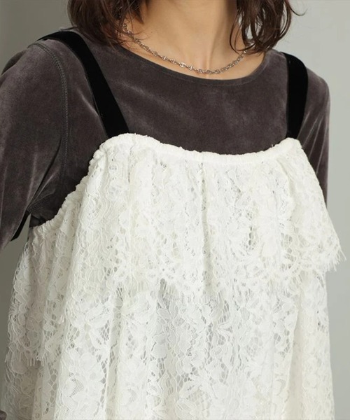 CADUNE（カデュネ）の「イレヘムレースキャミ（シャツ/ブラウス）」 - WEAR