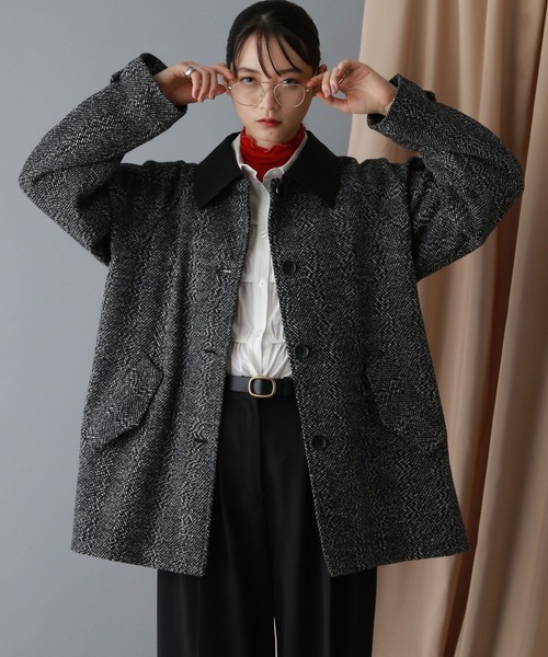 セール】ツイードミドルコート（ブルゾン）｜RAGEBLUE（レイジブルー