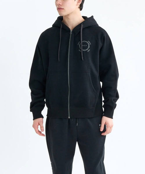 RVCA(ルーカ)の「RVCA メンズ METAL URGY ZIP HD パーカー 【2025年秋冬モデル】 @autumn/ルーカバックプリントジップアップフードパーカー・フーディー(パーカー・メンズ・オフホワイト/ブラック/ブラウン系その他・SMALL/MEDIUM/LARGE/X-LARGE)」の13枚目の写真