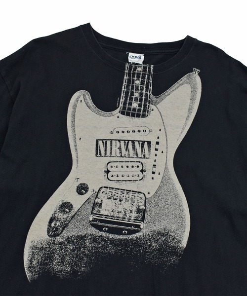 NIRVANA anvil グリーン Tシャツ M USED】anvil “Nirvana” バンド Tシャツ