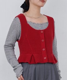 Kastane(カスタネ)のB ワッフルニットビスチェ(タンクトップ)