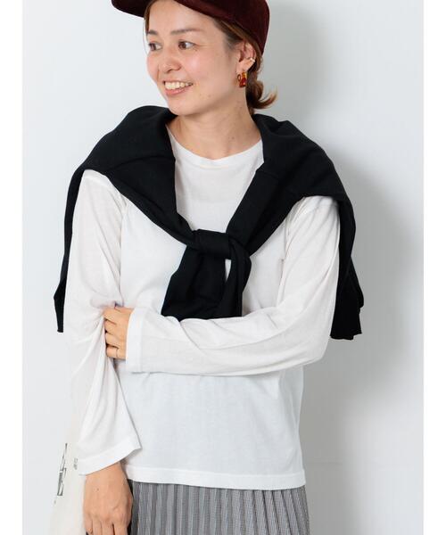 Lugnoncure（ルノンキュール）の「シフォン天竺クルーネック長袖トップス（その他トップス・レディース・ブラック/オフホワイト/ピンク/グレー・F）」の2枚目の写真