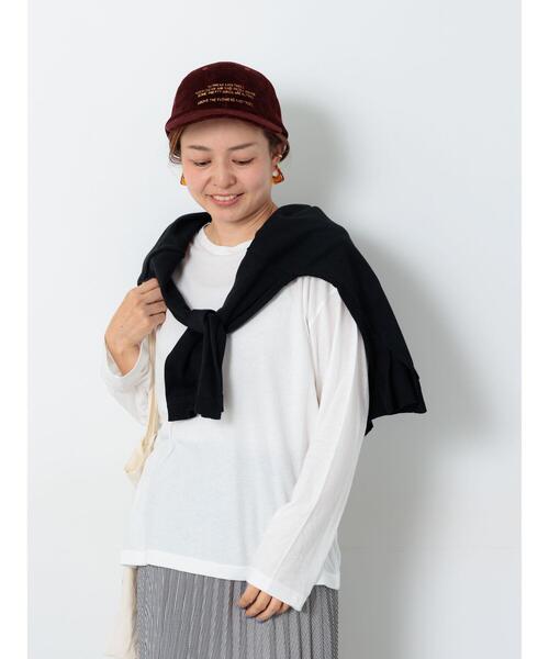 Lugnoncure（ルノンキュール）の「シフォン天竺クルーネック長袖トップス（その他トップス・レディース・ブラック/オフホワイト/ピンク/グレー・F）」の9枚目の写真