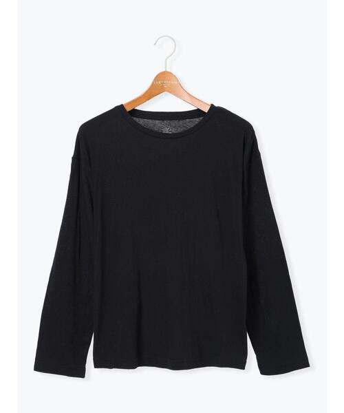 Lugnoncure（ルノンキュール）の「シフォン天竺クルーネック長袖トップス（その他トップス・レディース・ブラック/オフホワイト/ピンク/グレー・F）」の15枚目の写真