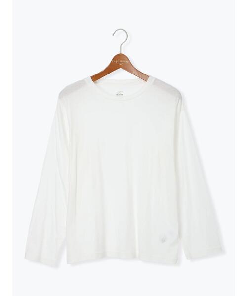 Lugnoncure（ルノンキュール）の「シフォン天竺クルーネック長袖トップス（その他トップス・レディース・ブラック/オフホワイト/ピンク/グレー・F）」の16枚目の写真