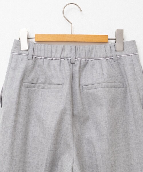 NOLLEY’S(ノーリーズ)の「フラノセミワイドパンツ(その他パンツ・レディース・オフホワイト/グレー/ライトグレー・34/36/38)」の4枚目の写真