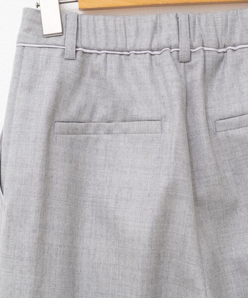 NOLLEY’S(ノーリーズ)の「フラノセミワイドパンツ(その他パンツ・レディース・オフホワイト/グレー/ライトグレー・34/36/38)」の5枚目の写真