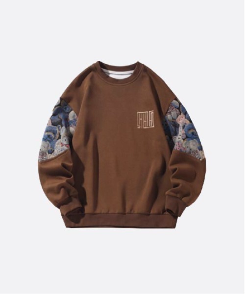 U:UME(ユーム)の「Funny Bear Sweat(スウェット・メンズ・ブラウン/ブラック/グレー・XX-LARGE/X-LARGE/LARGE/MEDIUM)」の3枚目の写真