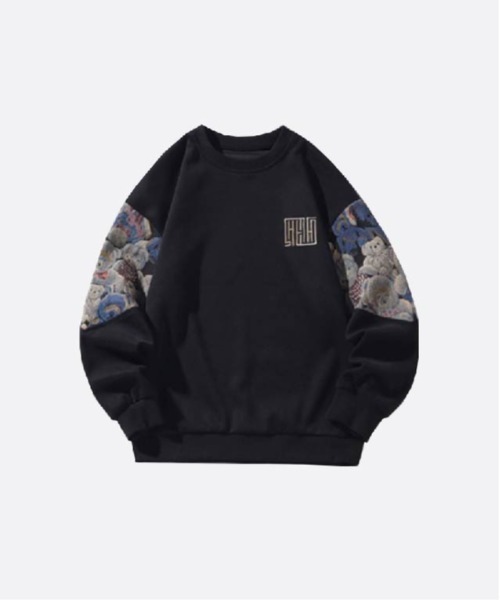 U:UME(ユーム)の「Funny Bear Sweat(スウェット・メンズ・ブラウン/ブラック/グレー・XX-LARGE/X-LARGE/LARGE/MEDIUM)」の1枚目の写真