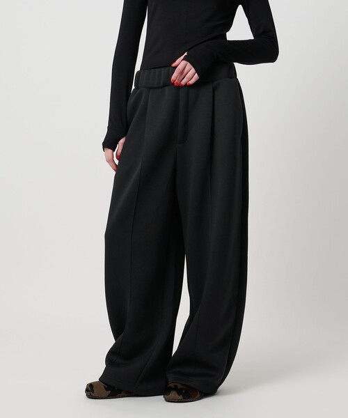 ASTRAET(アストラット)の「<ASTRAET>ウエストゴム タック バレルパンツ(その他パンツ・レディース・ブラック・1/0)」の1枚目の写真