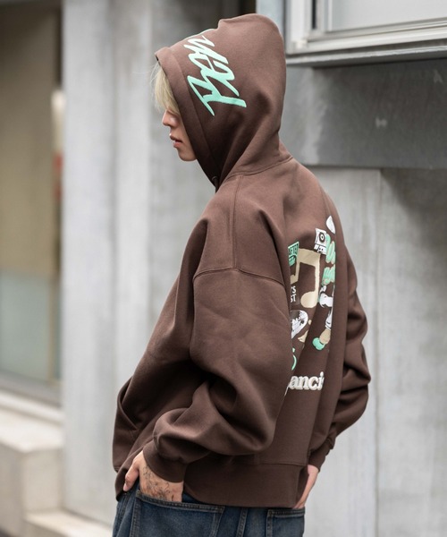 ∴WEGO/【25年秋冬新作】別注BENDAVISグラフィックプルパーカー