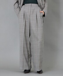 CAST: | 【CAST COLON】ツータックチェックイージーパンツ(その他パンツ)