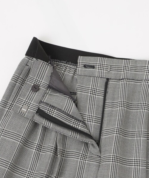 CAST:（キャストコロン）の「【CAST COLON】ツータックチェックイージーパンツ（その他パンツ・レディース・グレー/ベージュ・S/M）」の11枚目の写真