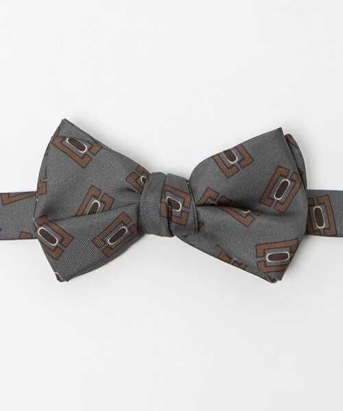 UNITED ARROWS（ユナイテッドアローズ）の「スクエア プリント ボウタイ（蝶ネクタイ・メンズ・グレー系・FREE）」の2枚目の写真