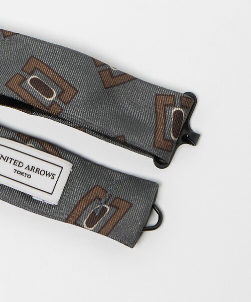 UNITED ARROWS（ユナイテッドアローズ）の「スクエア プリント ボウタイ（蝶ネクタイ・メンズ・グレー系・FREE）」の6枚目の写真