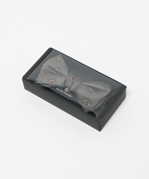 UNITED ARROWS（ユナイテッドアローズ）の「スクエア プリント ボウタイ（蝶ネクタイ・メンズ・グレー系・FREE）」の3枚目の写真
