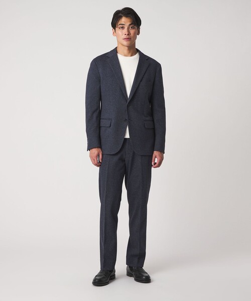A DAY IN THE LIFE UNITED ARROWS(アデイインザライフユナイテッドアローズ)の「メランジ ジャージーチェック 2ボタン ジャケット-セットアップ対応-<A DAY IN THE LIFE>(テーラードジャケット・メンズ・ダークグレー/モカ/ネイビー・M/L/S/XL)」の7枚目の写真