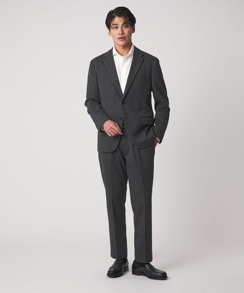 A DAY IN THE LIFE UNITED ARROWS(アデイインザライフユナイテッドアローズ)の「メランジ ジャージーチェック 2ボタン ジャケット-セットアップ対応-<A DAY IN THE LIFE>(テーラードジャケット・メンズ・ダークグレー/モカ/ネイビー・M/L/S/XL)」の10枚目の写真