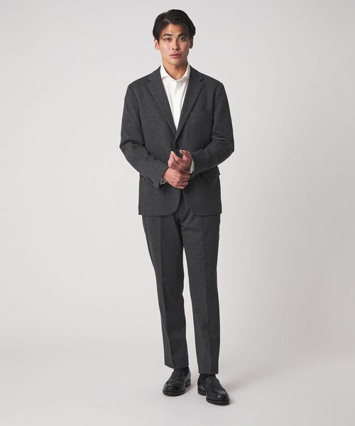 A DAY IN THE LIFE UNITED ARROWS(アデイインザライフユナイテッドアローズ)の「メランジ ジャージーチェック 2ボタン ジャケット-セットアップ対応-<A DAY IN THE LIFE>(テーラードジャケット・メンズ・ダークグレー/モカ/ネイビー・M/L/S/XL)」の11枚目の写真
