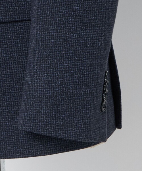 A DAY IN THE LIFE UNITED ARROWS(アデイインザライフユナイテッドアローズ)の「メランジ ジャージーチェック 2ボタン ジャケット-セットアップ対応-<A DAY IN THE LIFE>(テーラードジャケット・メンズ・ダークグレー/モカ/ネイビー・M/L/S/XL)」の18枚目の写真