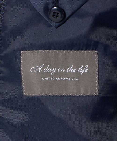 A DAY IN THE LIFE UNITED ARROWS(アデイインザライフユナイテッドアローズ)の「メランジ ジャージーチェック 2ボタン ジャケット-セットアップ対応-<A DAY IN THE LIFE>(テーラードジャケット・メンズ・ダークグレー/モカ/ネイビー・M/L/S/XL)」の21枚目の写真