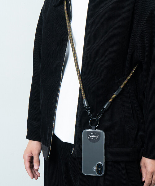 FREAK'S STORE(フリークスストア)の「YOSEMITE STRAP/ヨセミテストラップ YOSEMITE 2WAY STRAP G FS KYOTO(スマホグッズ・メンズ・ブラック・ONE SIZE)」の8枚目の写真
