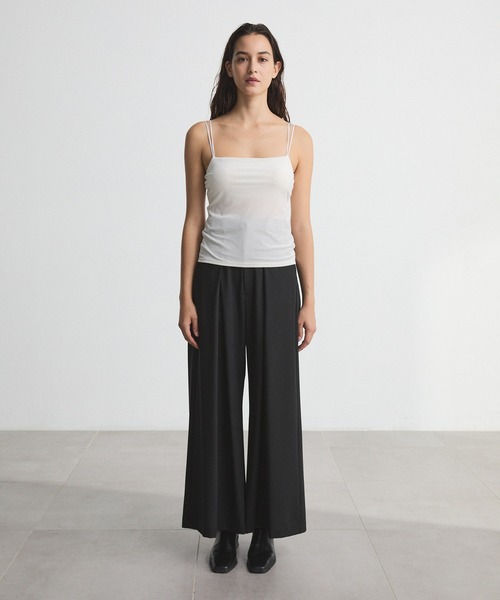 CITY TOKYO（シティトウキョウ）の「Softline Belt Pants/ソフトラインベルトパンツ/ワイドパンツ（その他パンツ・レディース・ブラック/チャコールグレー・1/2/3）」の7枚目の写真