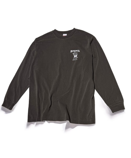 BIRDWELL（バードウェル）の「【BIRDWELL/バードウェル】61 PGM LS T-SHIRT-JP　日本別注　ピグメント加工　バックプリント　ブランドロゴ　ロンT（Tシャツ/カットソー・メンズ・グレー/ブルー・X-LARGE/LARGE/MEDIUM/SMALL）」の4枚目の写真