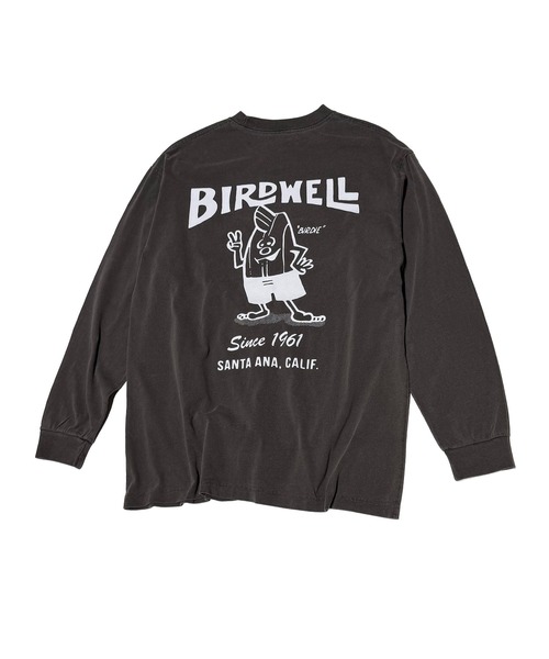 BIRDWELL（バードウェル）の「【BIRDWELL/バードウェル】61 PGM LS T-SHIRT-JP　日本別注　ピグメント加工　バックプリント　ブランドロゴ　ロンT（Tシャツ/カットソー・メンズ・グレー/ブルー・X-LARGE/LARGE/MEDIUM/SMALL）」の7枚目の写真