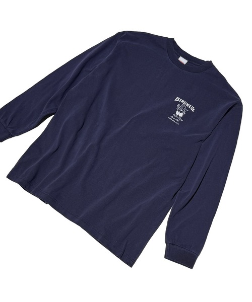 BIRDWELL（バードウェル）の「【BIRDWELL/バードウェル】61 PGM LS T-SHIRT-JP　日本別注　ピグメント加工　バックプリント　ブランドロゴ　ロンT（Tシャツ/カットソー・メンズ・グレー/ブルー・X-LARGE/LARGE/MEDIUM/SMALL）」の9枚目の写真