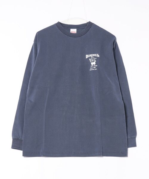 BIRDWELL（バードウェル）の「【BIRDWELL/バードウェル】61 PGM LS T-SHIRT-JP　日本別注　ピグメント加工　バックプリント　ブランドロゴ　ロンT（Tシャツ/カットソー・メンズ・グレー/ブルー・X-LARGE/LARGE/MEDIUM/SMALL）」の8枚目の写真