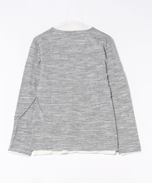 ARCHIVER(アーカイバ)の「【RES】アンサンブルVネック長袖Tシャツ(Tシャツ/カットソー・メンズ・ホワイト/グレー・X-LARGE/LARGE)」の4枚目の写真