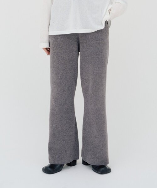 CIAOPANIC TYPY（チャオパニックティピー）の「【PON企画】スタイルアップモールニットフレアパンツ（その他パンツ・レディース・グレー/グレー系その他/ブラック/ブラウン/バーガンディー・SMALL/MEDIUM/LARGE）」の11枚目の写真